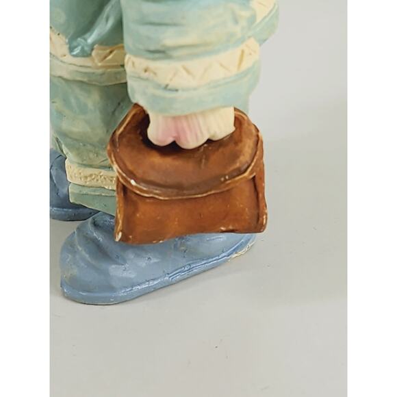 Piglet Pig Lover Piggy Uniform Suit Figurine Light Blue 4" Year 90s Home Decor - Picture 11 of 13